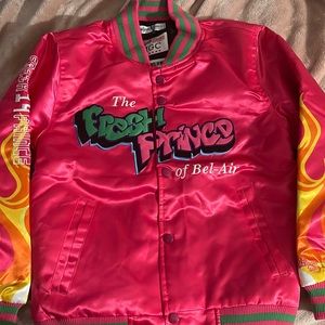 YOUTH Pink Flame Fresh Prince Satin Jacket
